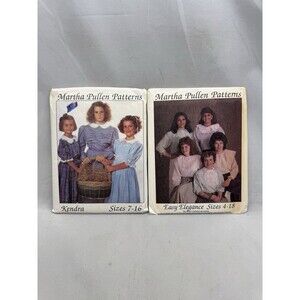 Martha Pullen 2 Sewing Patterns Misses Easy Elegance Blouses Sizes 4-18 Kendra
